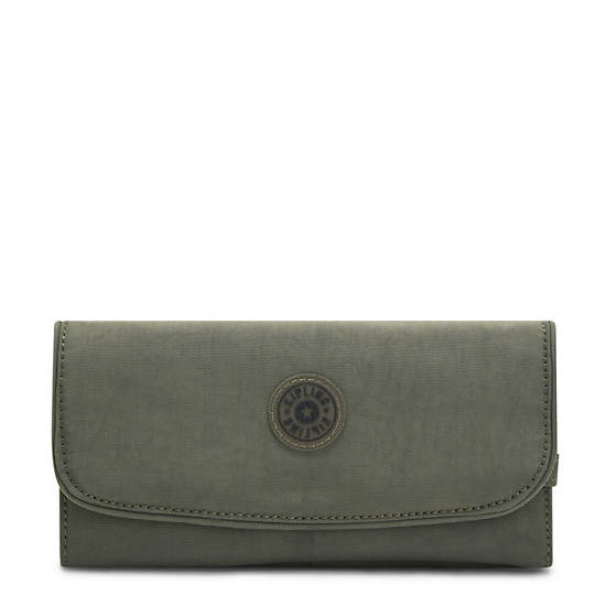 Portfele Kipling Money Land Snap Wallet Zielone | PL 1026SG